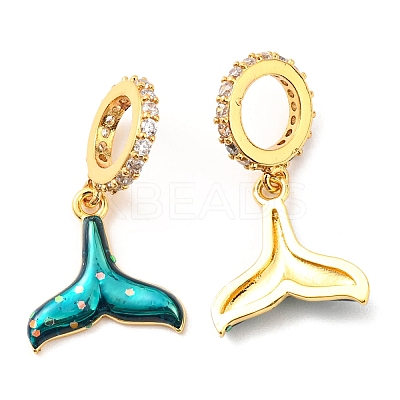 Real 18K Gold Plated Brass Micro Pave Cubic Zirconia Pendents KK-M247-22G-1