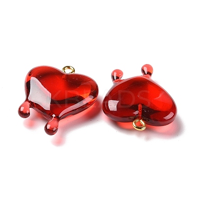 Transparent Resin Pendants LS-RESI-F028-01-1