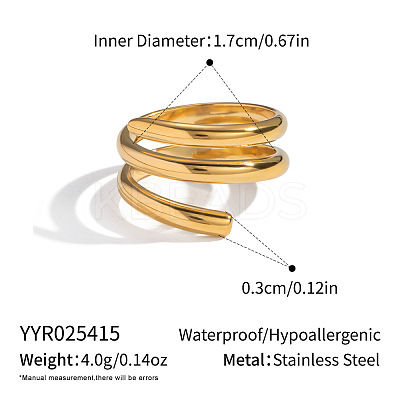 304 Stainless Steel Finger Rings for Women HF0933-1