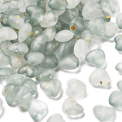 Frosted Transparent Acrylic Beads OACR-F013-08-1