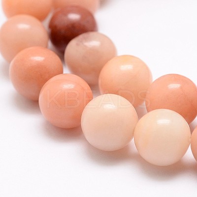 Natural Pink Aventurine Beads Strands G-G735-41-8mm-1