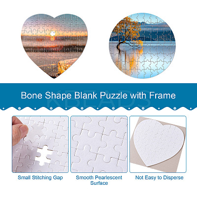 Paper Heat Press Thermal Transfer Crafts Puzzle AJEW-TA0001-20-1