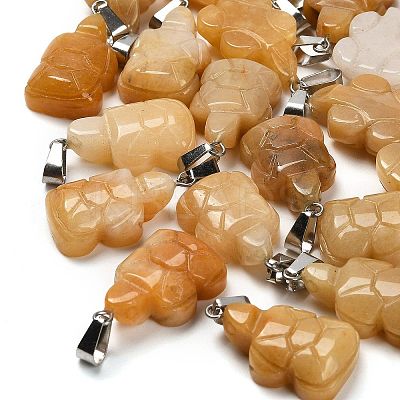 Natural Topaz Jade Pendants G-B127-06P-03-1