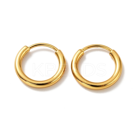 PVD Vacuum Plating 201 Stainless Steel Huggie Hoop Earrings STAS-H164-04G-1