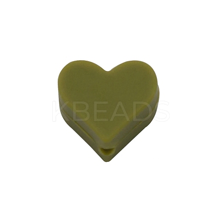 Heart Food Grade Eco-Friendly Silicone Beads LS-SIL-WH0013-56M-1