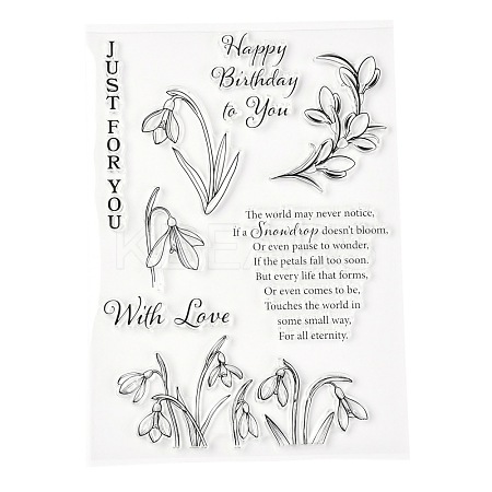 Silicone Clear Stamps DIY-A013-02-1