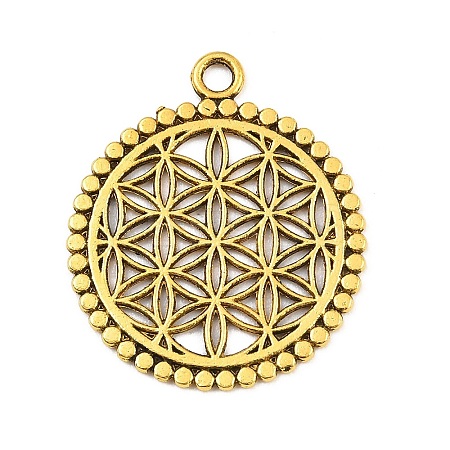Tibetan Style Alloy Pendants AL-CBA1187-16AG-1
