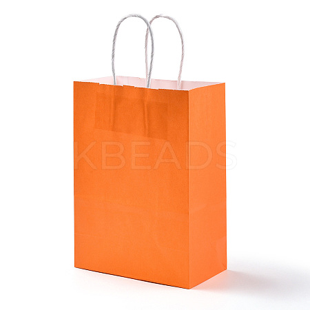 Pure Color Kraft Paper Bags AJEW-G020-B-08-1