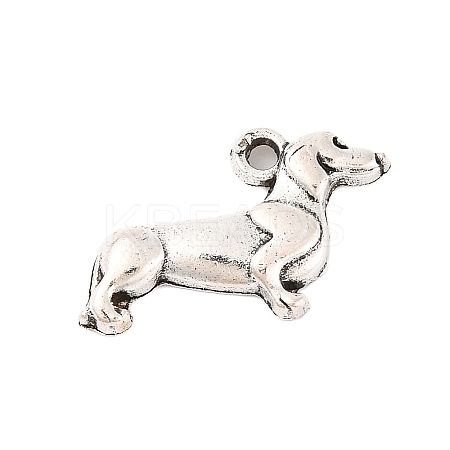 Tibetan Style Alloy Puppy Pendants LS-TIBEP-20414-AS-NR-1