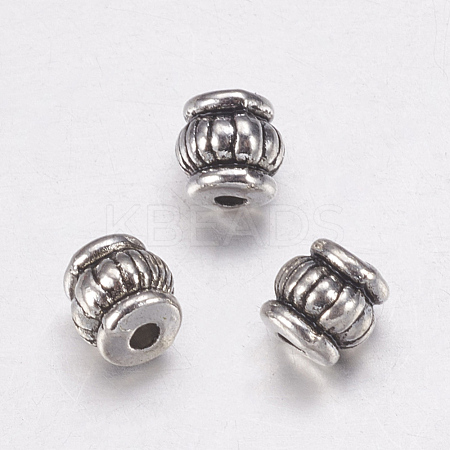 Tibetan Style Alloy Beads TIBEB-Q043-AS-LF-1