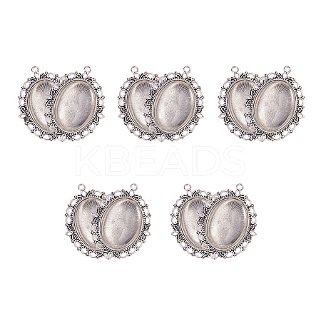 Oval Clear Glass Cabochon Cover DIY-PH0018-96AS-1