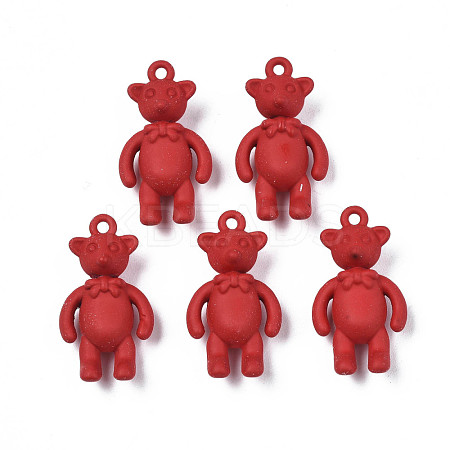 Rack Plating Spray Painted Alloy Pendants PALLOY-N172-001-03-1