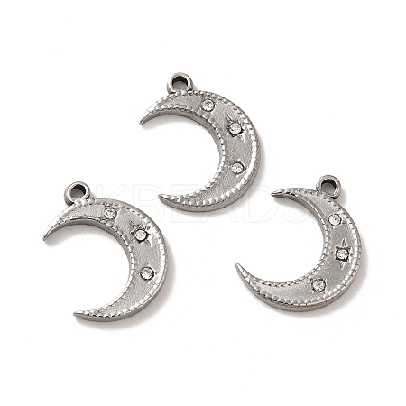 304 Stainless Steel Pendants STAS-Q001-10P-1