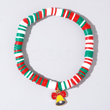 Christmas 304 Stainless Steel Enamel Charm Bracelets AH2991-11-1