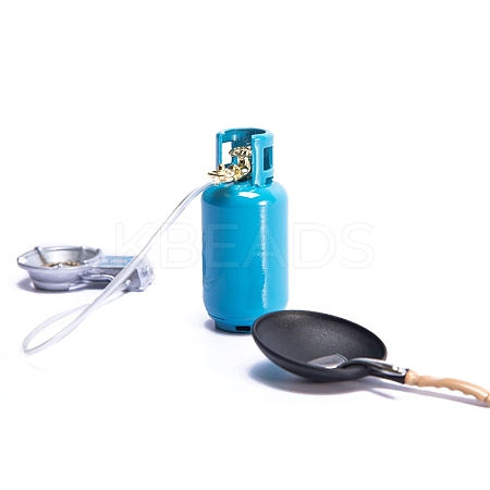Alloy Gas Tank & Camping Stove Miniature Ornaments PW-WGA43A8-01-1