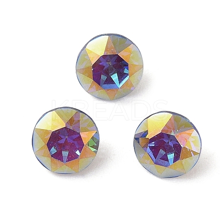 Glass Rhinestone Cabochons RGLA-L029-09B-BBLA-1