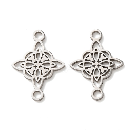 304 Stainless Steel Viking Knot Links Connector Charms STAS-A141-03P-1