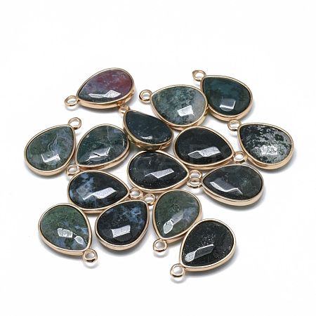 Natural Indian Agate Pendants G-T073-03C-1