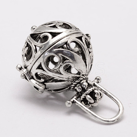 Eco-Friendly Vintage Brass Cage Pendants LS-KK-L143-17AS-RS-1