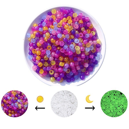 Luminous Acrylic Beads PW-WG47076-08-1