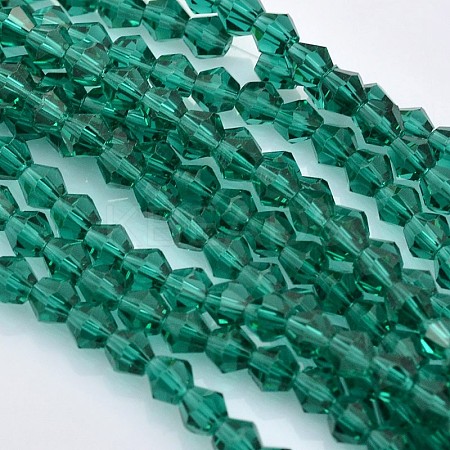 Faceted Bicone Glass Beads Strands X-EGLA-P017-4mm-09-1