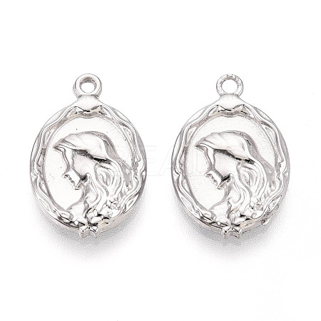 304 Stainless Steel Pendants LS-STAS-T065-75P-1