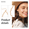 3 Pairs 3 Colors Alloy Dangle Earrings with Brass Pins EJEW-AN0004-44-3