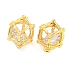 Brass Pave Cubic Zirconia Pendants KK-M286-13G-2