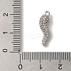 Rack Plating Brass Micro Pave Cubic Zirconia Pendant X-KK-A229-03B-P-3