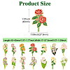 14Pcs 14 Styles Flower Enamel Pins JEWB-CJ0001-75-2
