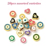 20Pcs 5 Styles Evil Eye Theme Alloy Enamel Beads FIND-YW0008-25-2
