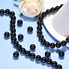 Synthetic Black Stone Beads Strands X-GSR12mmC044-3