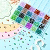 1776Pcs 3 Styles Spray Painted Crackle Glass Beads Sets CCG-YW0001-18-3