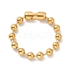 Vacuum Plating 304 Stainless Steel Ball Chain Necklace & Bracelet Set STAS-D181-01G-02C-3