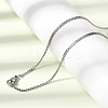 12Pcs 2MM 304 Stainless Steel Twisted Chain Necklaces for Men Women NJEW-H093-17P-03-3