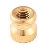 Golden Tone Round Wax Seal Brass Stamp Heads AJEW-S087-02G-04-3