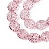 Baking Paint Transparent Glass Beads Strands DGLA-N017-04D-3