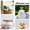 Cake Toppers Wooden Bird Tree Cake Topper for Rustic Wedding Anniversary Party Cake Decoration Supplies WOOD-WH0015-31-5