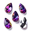 Faceted Teardrop Glass Pendants X-GLAA-O008-A24-1