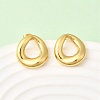 Teardrop 201 Stainless Steel Stud Earrings EJEW-Z151-03G-3