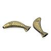 Nickel Free & Lead Free Antique Bronze Tibetan Style Alloy Fish Big Beads PALLOY-J377-39AB-NR-1