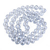 Electroplate Transparent Glass Bead Strands EGLA-N002-34B-F03-2