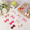 48Pcs Polyester & Iron Alligator Hair Clips AJEW-CN0004-10-7