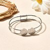 201 Stainless Steel Bangles for Women BJEW-R014-02P-1