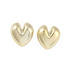 Heart CCB Plastic Stud Earrings for Women EJEW-Q382-05G-1