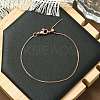 Rack Plating Brass Box Chain Adjustable Slider Bracelets Making for Women BJEW-G735-10RG-3