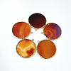 Natural Carnelian/Red Agate Pendants X-G-E526-10H-2