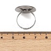 304 Stainless Steel Cuff Ring Components LS-STAS-D372-06P-07-3
