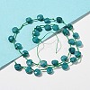 Synthetic Turquoise Dyed Beads Strands X-G-F513-02A-01-5