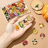 40Pcs 20 Styles Thanksgiving Day Zinc Alloy Enamel Pendants FIND-CJ0004-82-4